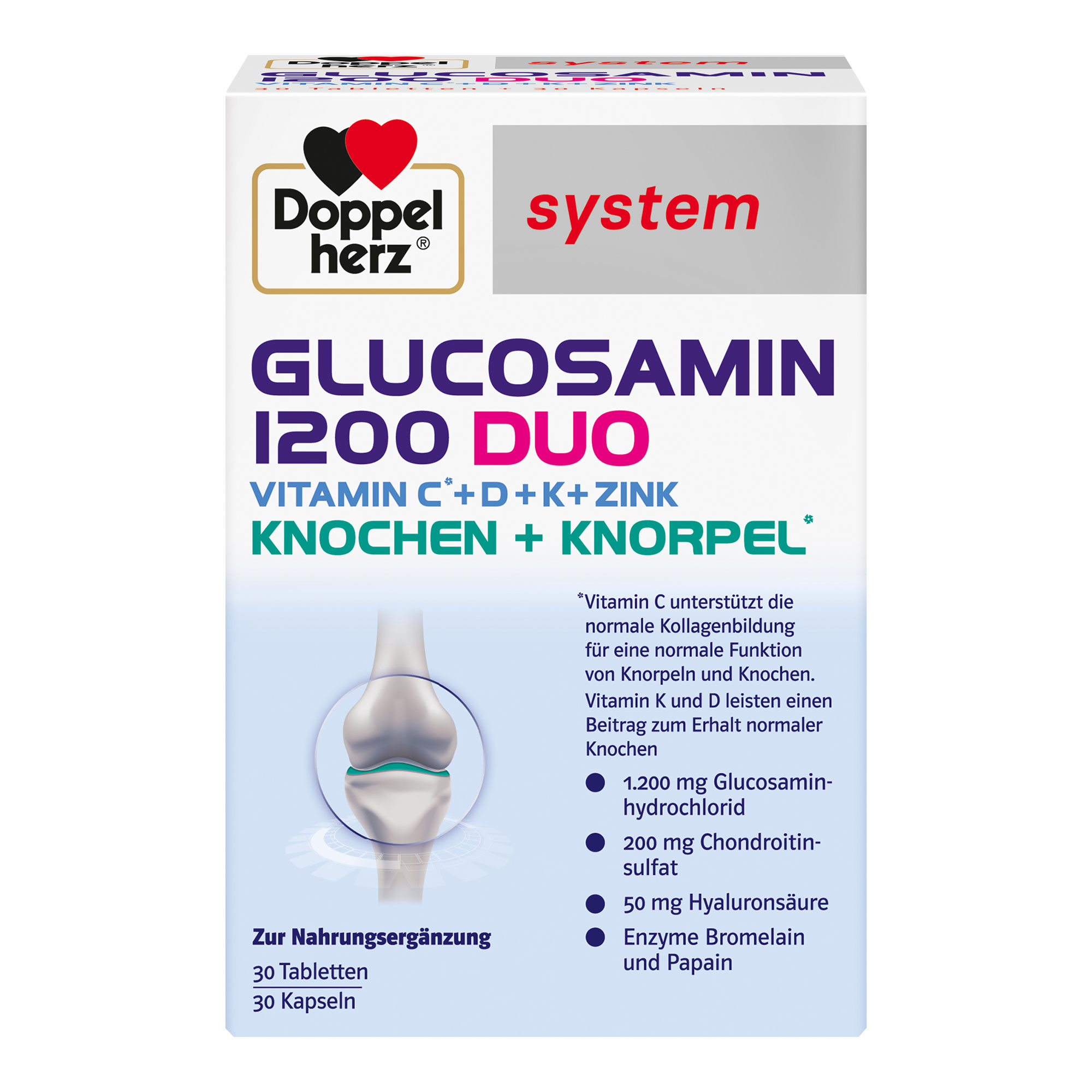 Doppelherz System Glucosamin 1200 Duo Kombipackung - None