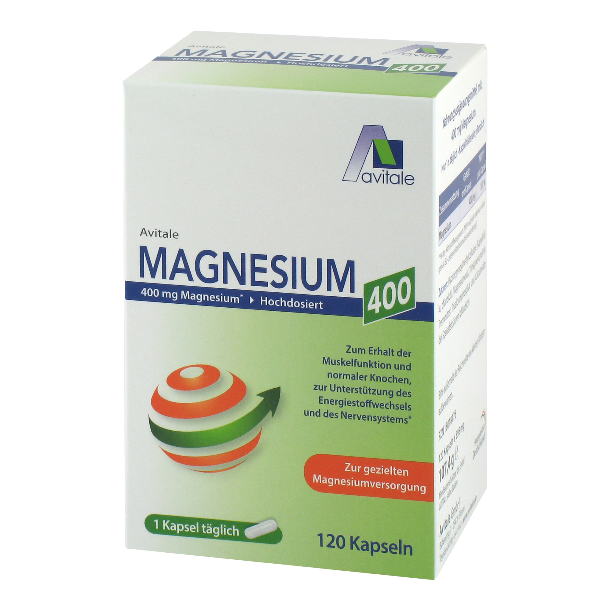 Magnesium 400 mg Kapseln 120 St