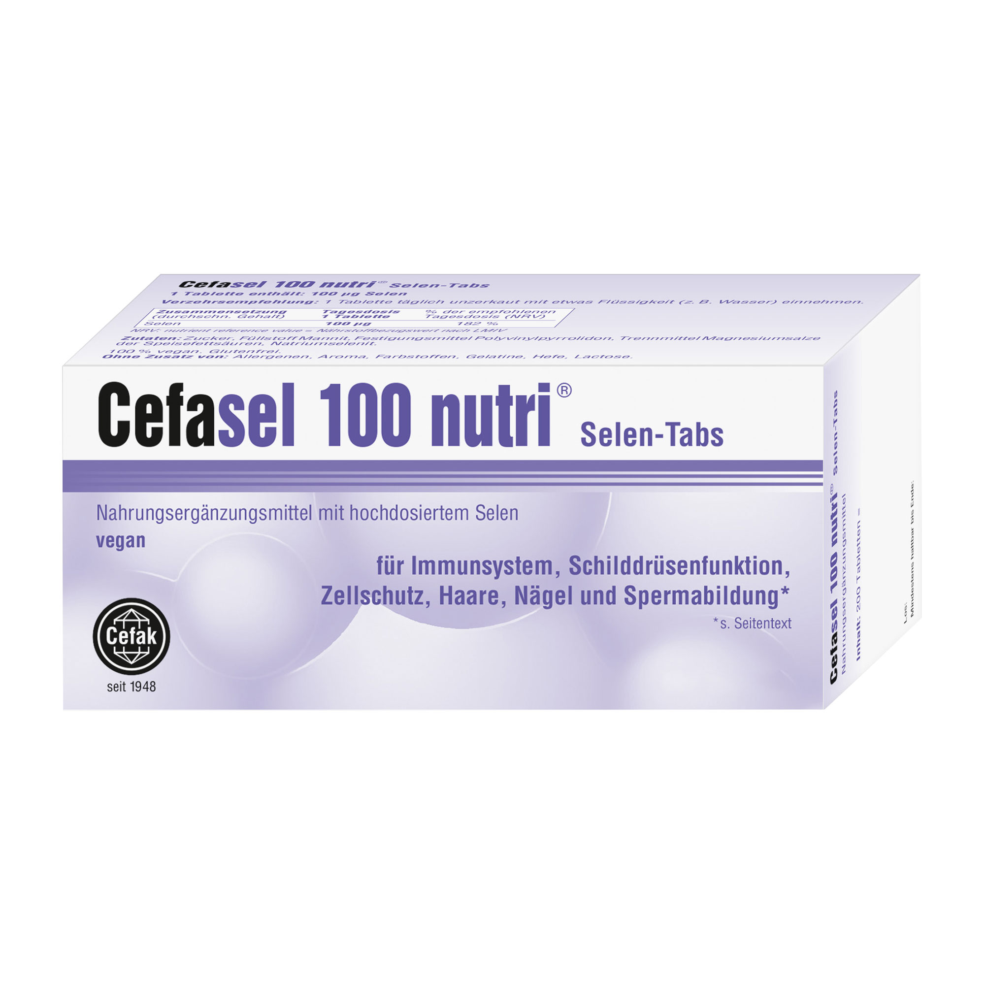 Cefasel 100 Nutri Selen Tabl - None